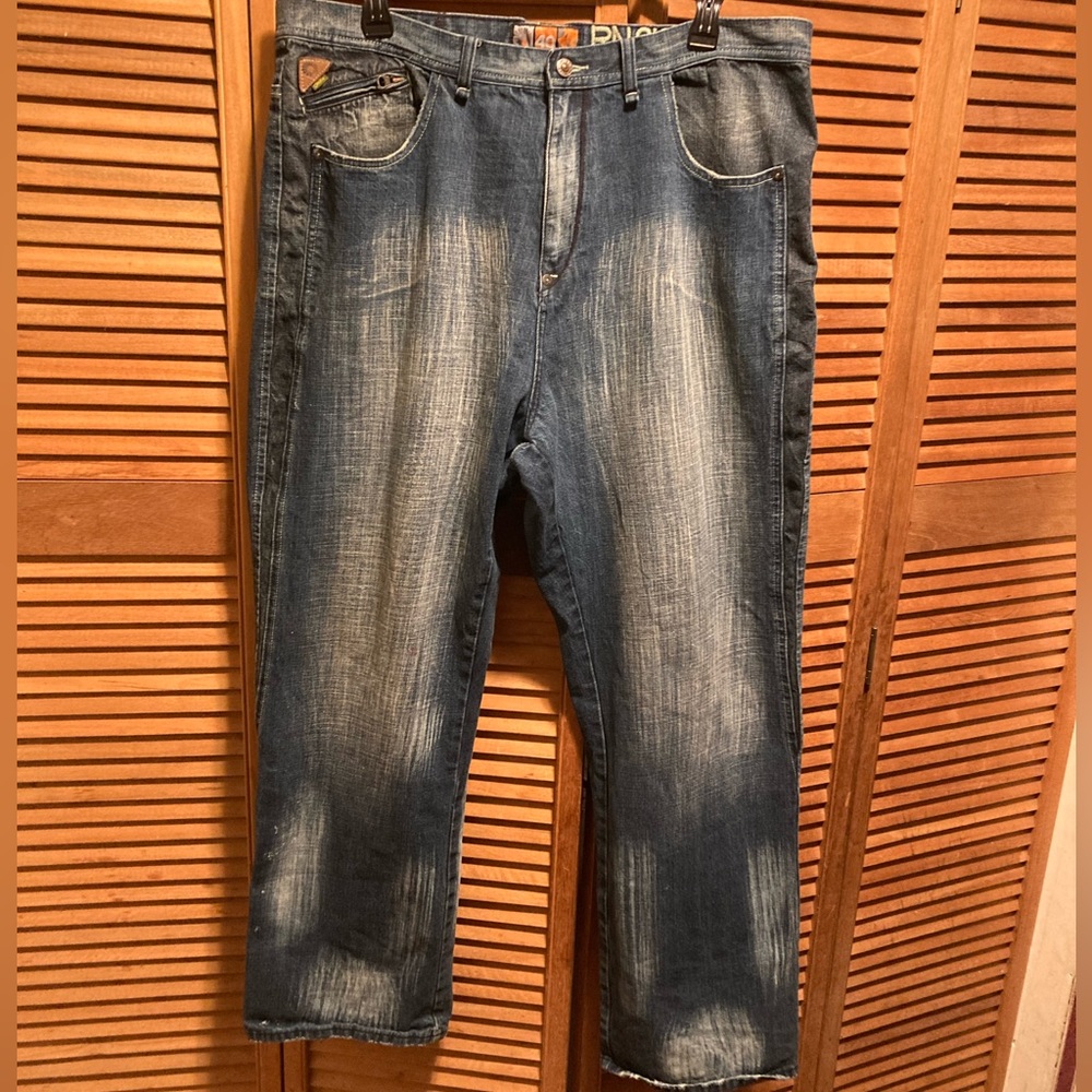 Vintage Akademiks Distressed Blue Jeans